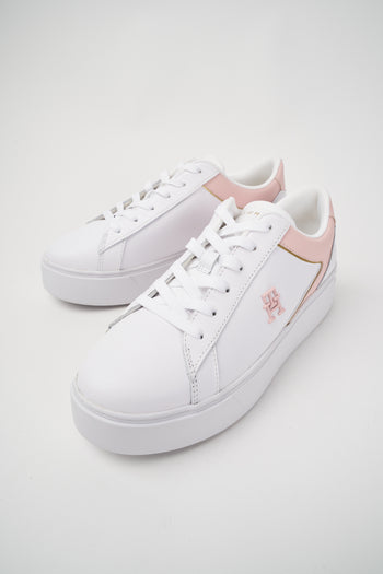Tommy Hilfiger Sneaker White/whimsy Pink Donna - 5