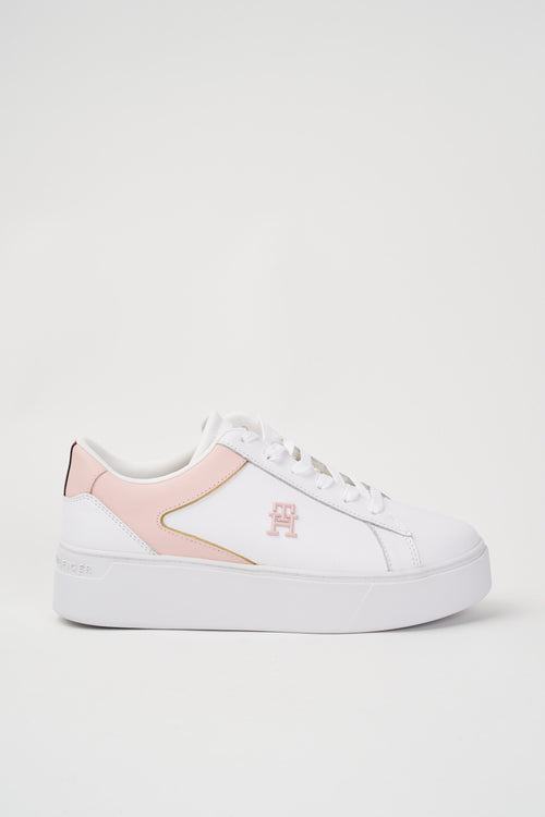 Tommy Hilfiger Sneaker White/whimsy Pink Donna