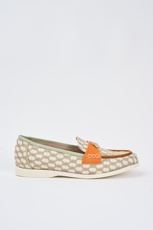 Tre Emme Mocassino Beige+cuoio Donna - 2