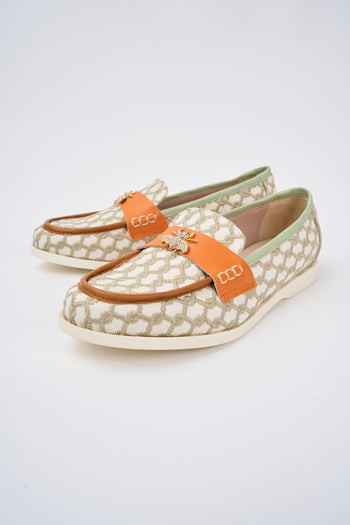 Tre Emme Mocassino Beige+cuoio Donna - 5