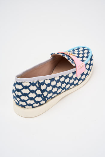 Tre Emme Mocassino Blu+azzurro Donna - 4