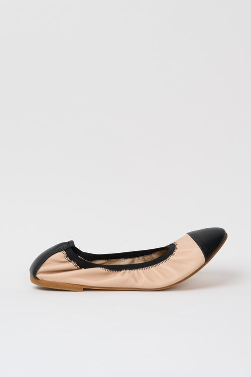 Tre Emme Ballerina Cipria/nero Donna