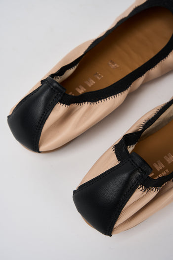 Tre Emme Ballerina Cipria/nero Donna - 6
