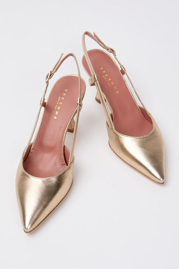 Tre Emme Slingback Platino Donna - 5