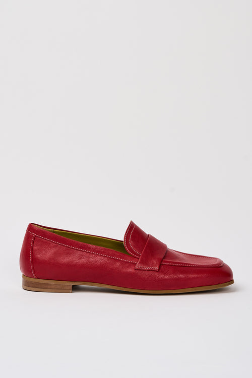 Tre Emme Mocassino Rosso Donna