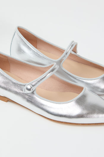 Tre Emme Ballerina Argento Donna - 3