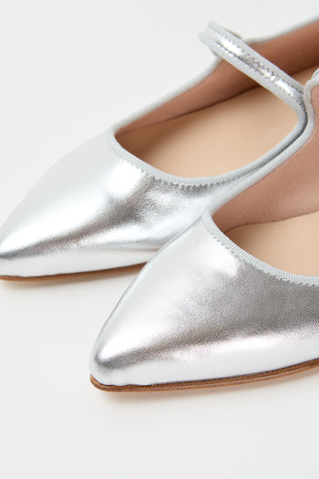 Tre Emme Ballerina Argento Donna - 5