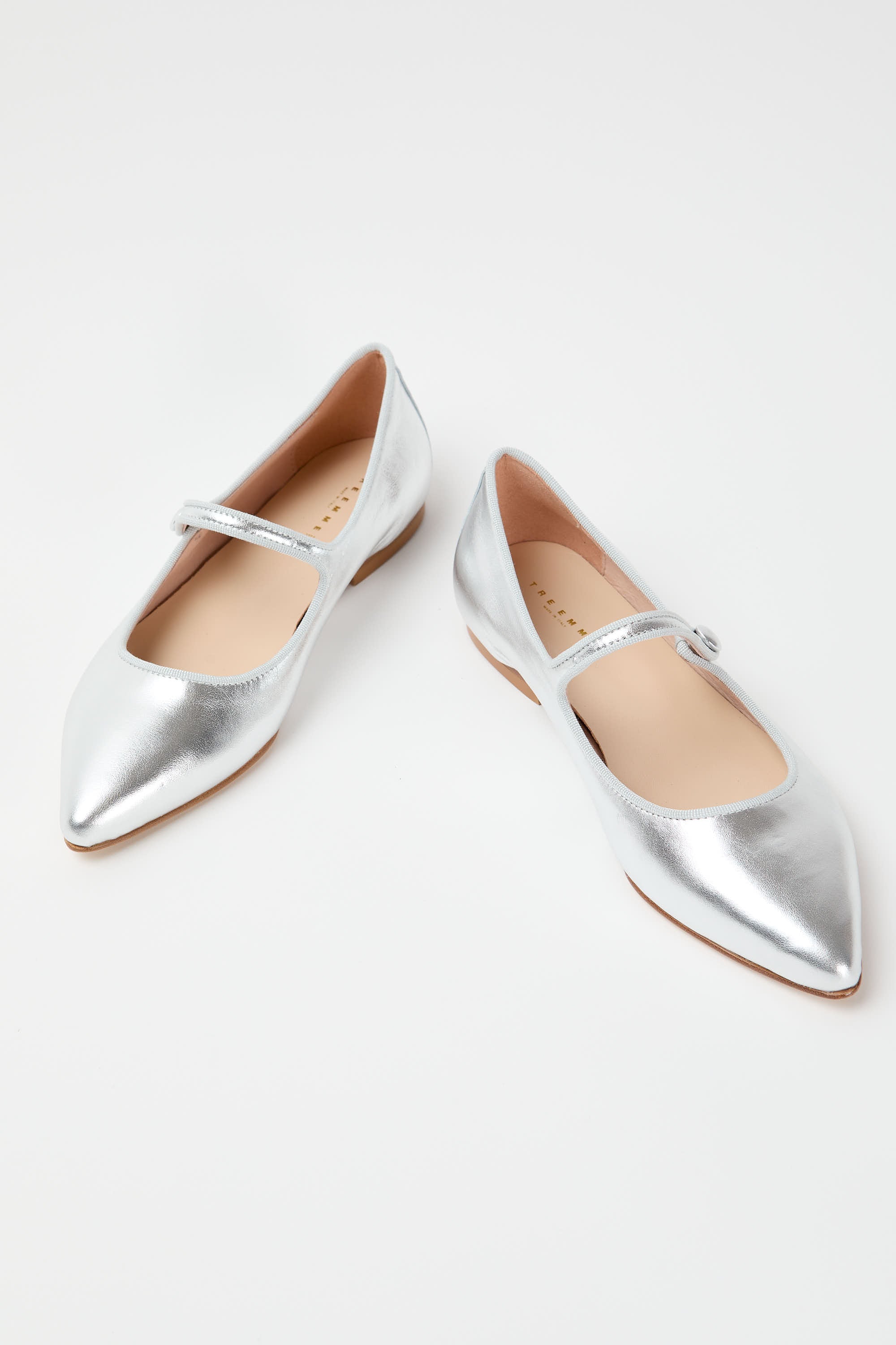 SEQWL - Ballerine argento con cinturino e fibbia SEQWL - Ballerine argento con cinturino e fibbia