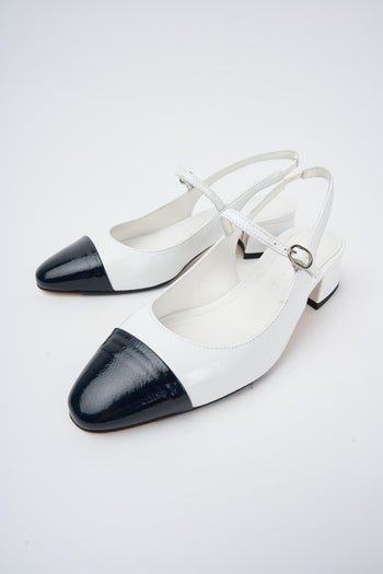 Tre Emme Slingback Abyss+bianco Donna - 5