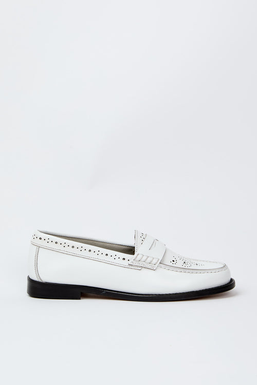 Tre Emme Mocassino Bianco+laser Donna