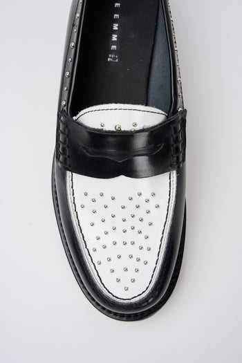 Tre Emme Mocassino Nero+bianco Donna - 3