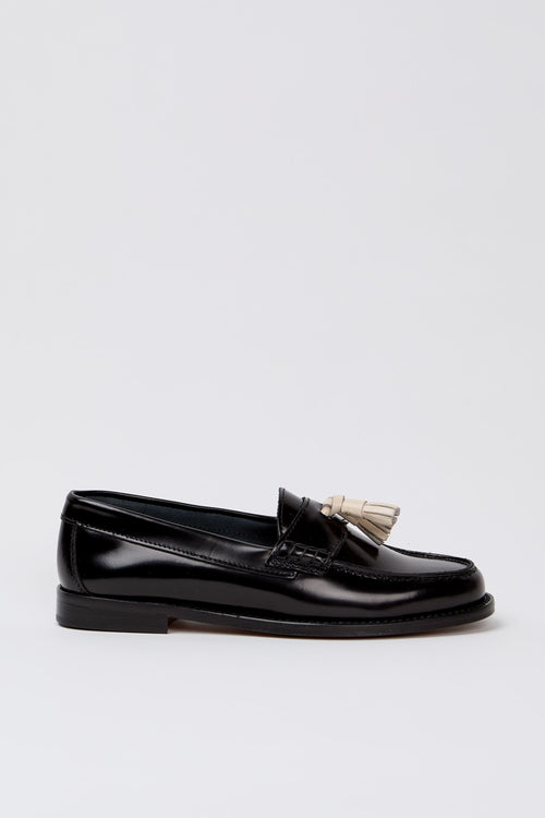 Tre Emme Mocassino Nero+arancio Donna