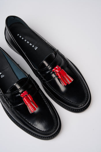 Tre Emme Mocassino Nero+panna Donna - 3