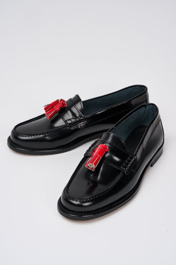 Tre Emme Mocassino Nero+panna Donna - 6