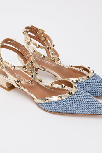 Tre Emme Slingback Platino Donna - 3