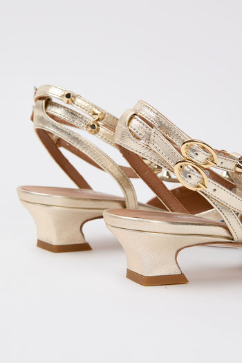 Tre Emme Slingback Platino Donna - 4
