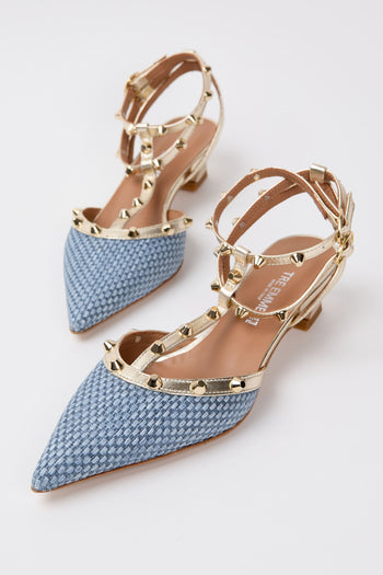 Tre Emme Slingback Platino Donna - 6