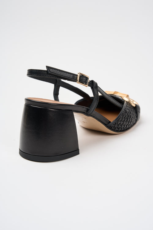 Tre Emme Slingback Nero Donna - 2