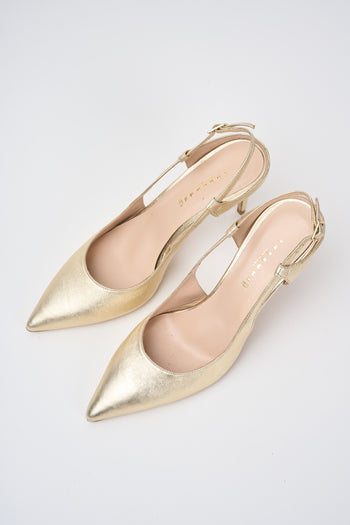 Tre Emme Slingback Platino Donna - 5