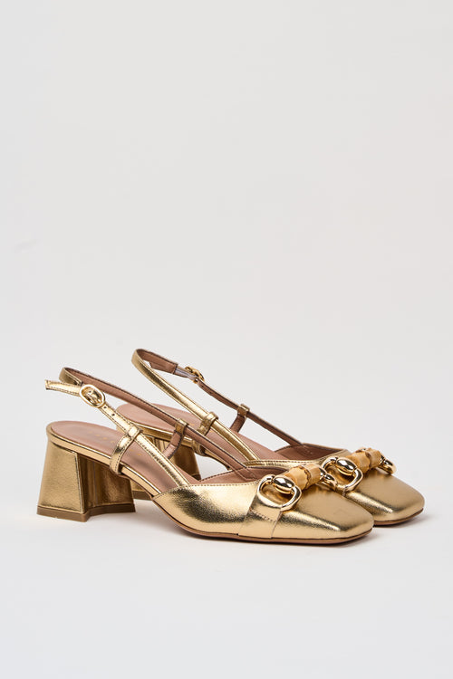 Tre Emme Slingback Oro Donna - 2