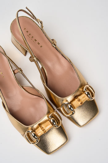 Tre Emme Slingback Oro Donna - 3
