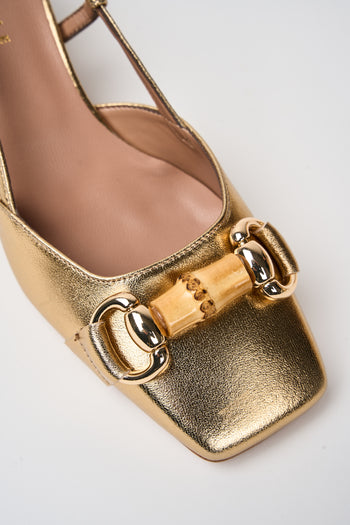 Tre Emme Slingback Oro Donna - 4