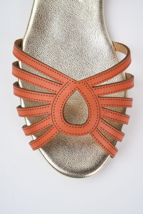 Tre Emme Sandalo Arancio Donna - 2