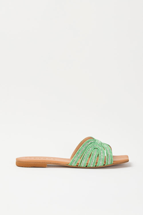 Tre Emme Ciabatta Verde Donna
