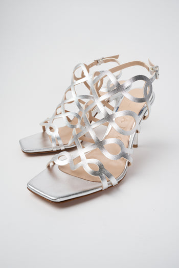 Albano Sandalo Argento Donna - 5