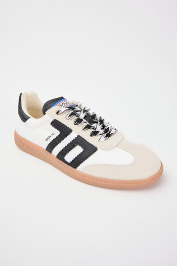 Back 70 Sneaker Bianco+nero Donna - 4
