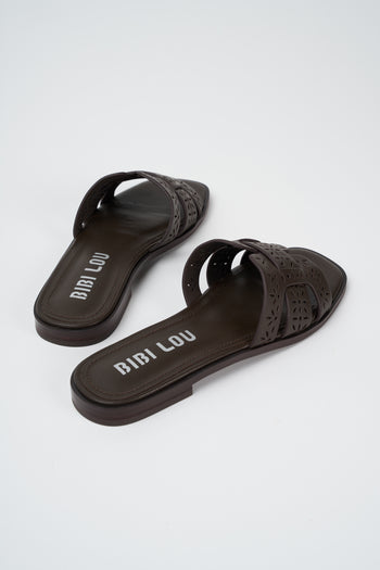 Bibi Lou Ciabatta Marron Donna - 3