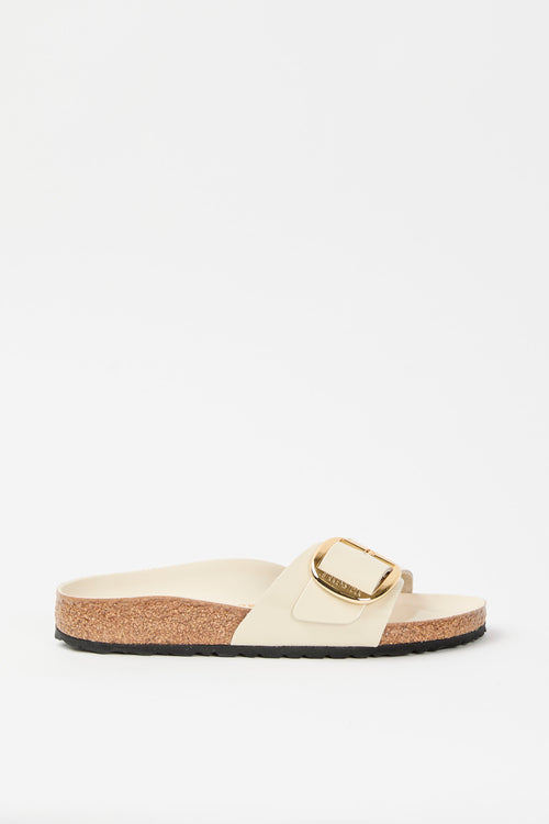 Birkenstock Ciabatta Shine Ecru Donna