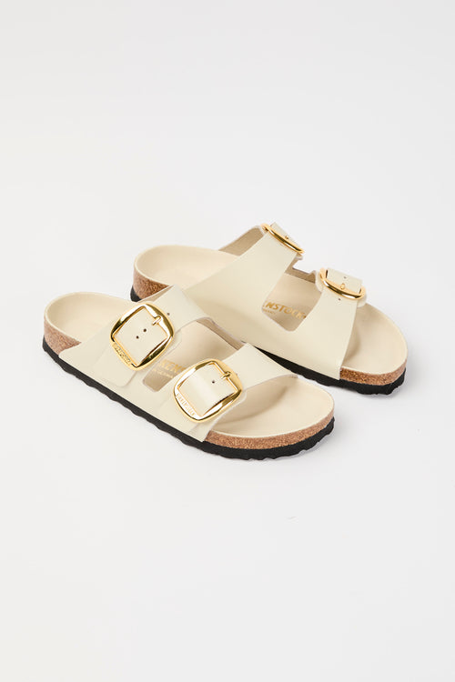 Birkenstock Ciabatta Shine Ecru Donna - 2