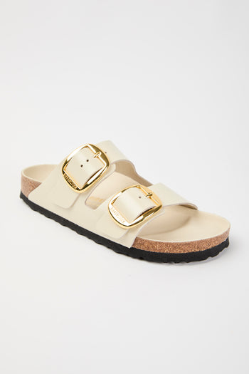 Birkenstock Ciabatta Shine Ecru Donna - 4