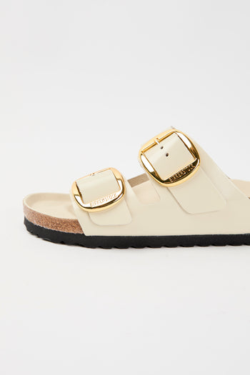 Birkenstock Ciabatta Shine Ecru Donna - 7