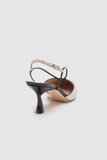 Casadei Slingback Ecrù/nero Donna - 3