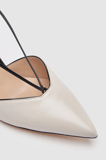 Casadei Slingback Ecrù/nero Donna - 6
