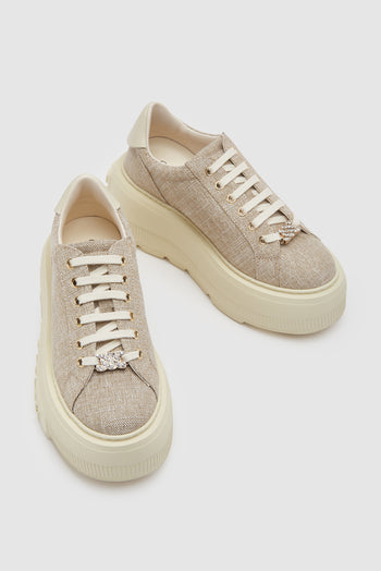 Casadei Sneaker Oro/milk Donna - 4