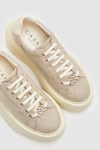 Casadei Sneaker Oro/milk Donna - 6