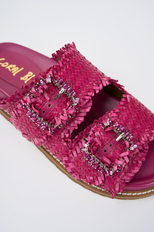Coral Blue Ciabatta Fuxia Donna - 2