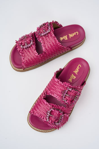 Coral Blue Ciabatta Fuxia Donna - 3