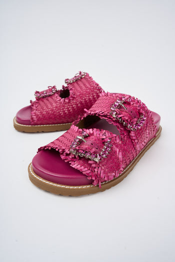 Coral Blue Ciabatta Fuxia Donna - 5