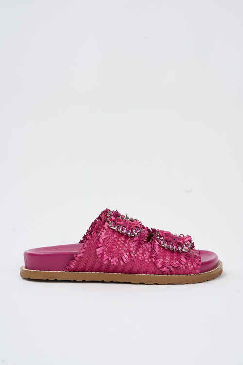 Coral Blue Ciabatta Fuxia Donna