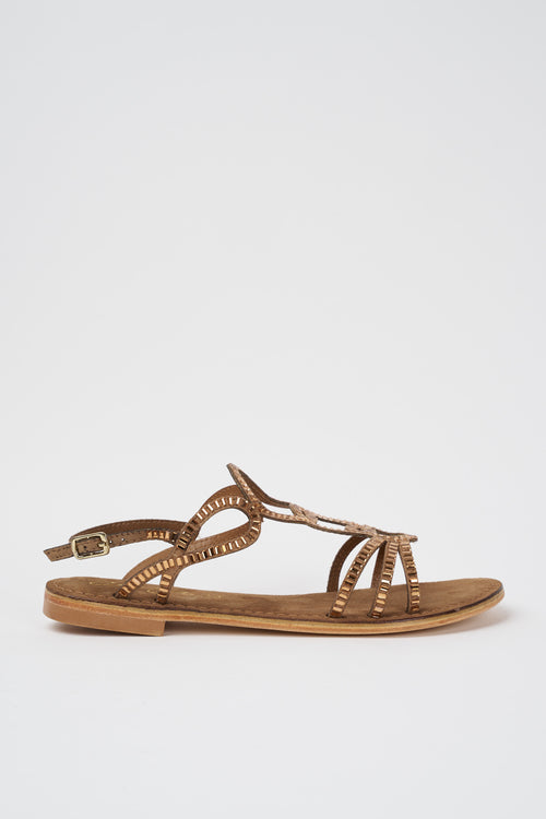 Cristine Sandalo Camel Donna