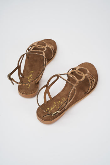 Cristine Sandalo Camel Donna - 3