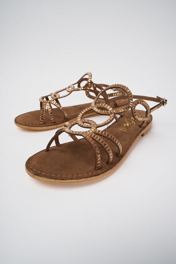 Cristine Sandalo Camel Donna - 5