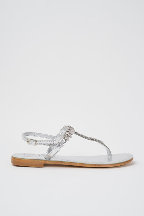 Cristine Sandalo Argento Donna