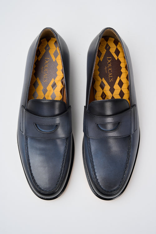 Doucal's Mocassino Azzurro Uomo