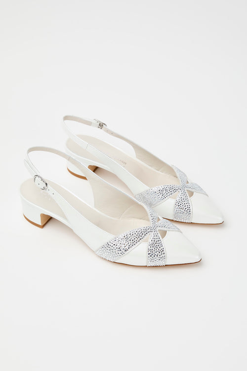 Elata Slingback Argento/bianco Donna - 2