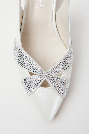 Elata Slingback Argento/bianco Donna - 5